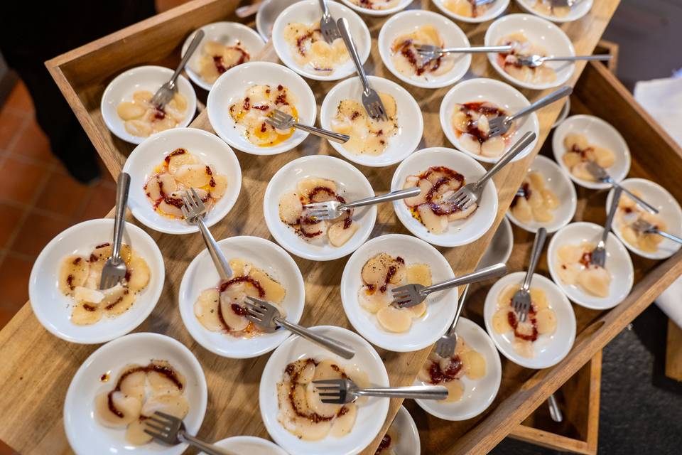Petites verrines de degustation