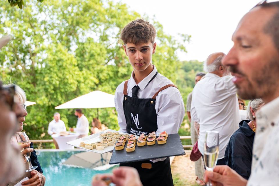 Service de boissons au bar