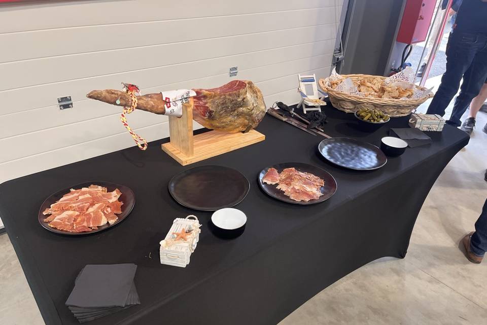 Découpe de jambon Serano