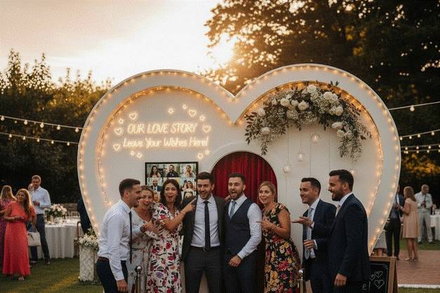 Photobooth video mariage coeur