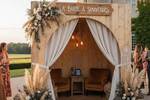 Photo booth mariage chateau