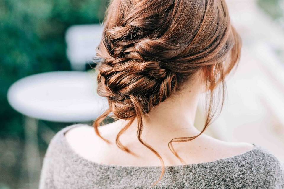 Chignon bas bohème