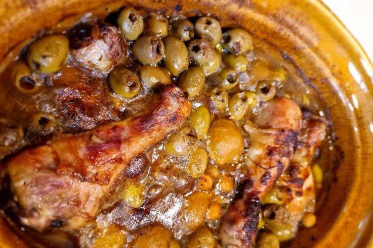 Tajine olives poulet