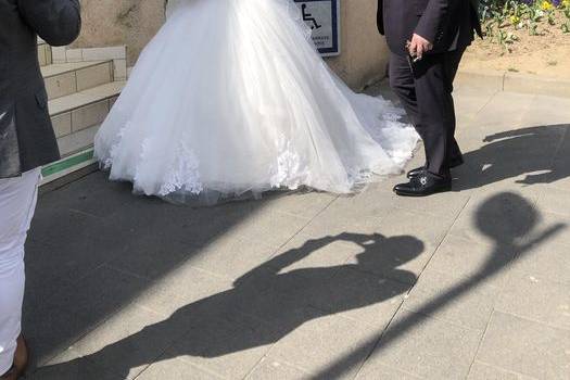 Mariée et bouquet