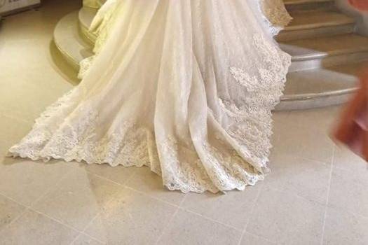 Une robe de mariée royale