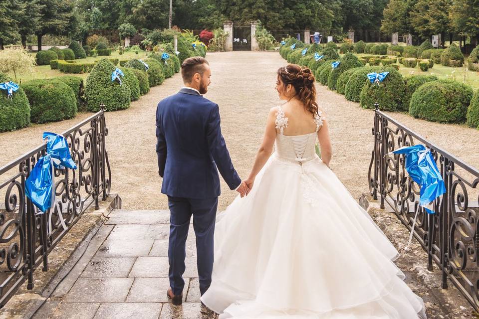 Robe de mariée organza