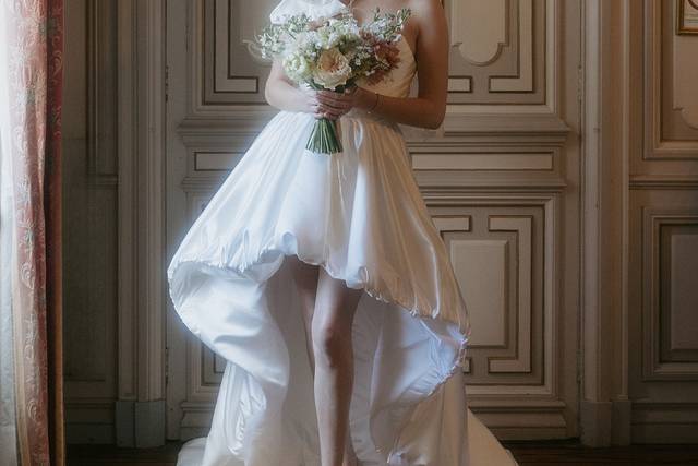 Photo mariée chateau
