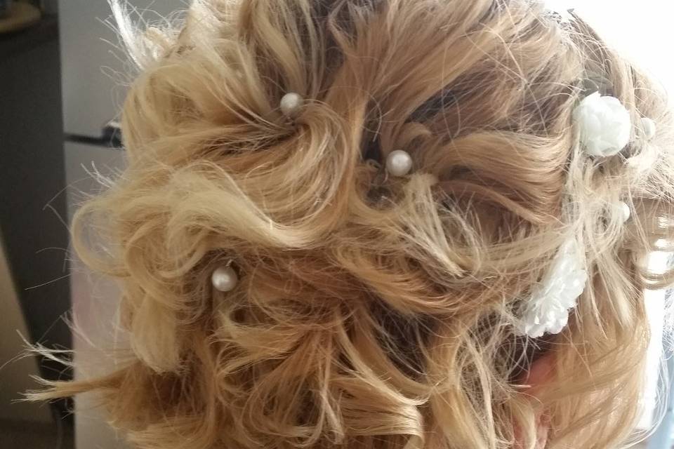 Chignon bouclé