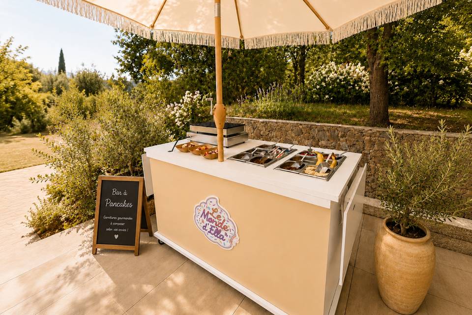 Bar à mini pancakes