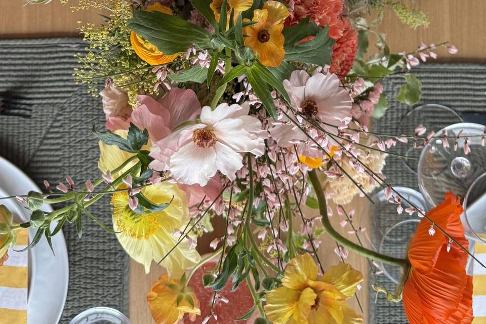 Centre de table rectangulaire