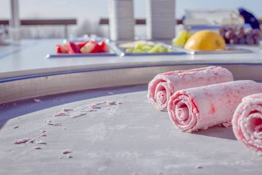 Les glaces roulées