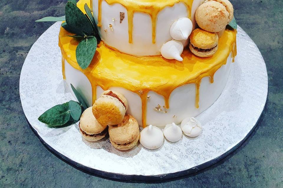 Gold et macarons