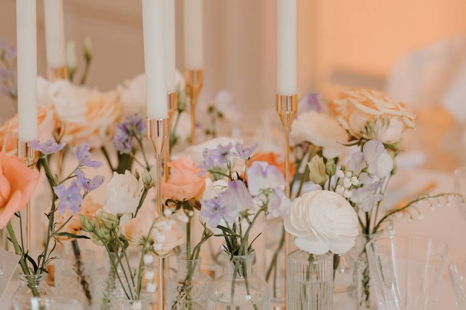 Centre de table - soliflores