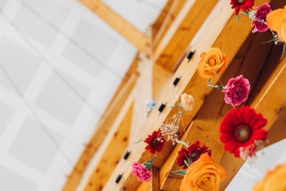 Plafond en fleurs