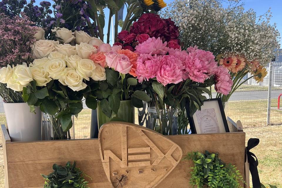 Bar à fleurs pour vos convives