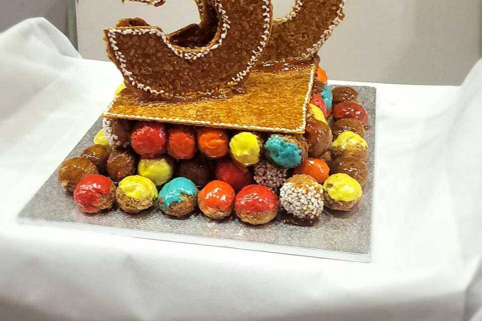 Number cake en choux