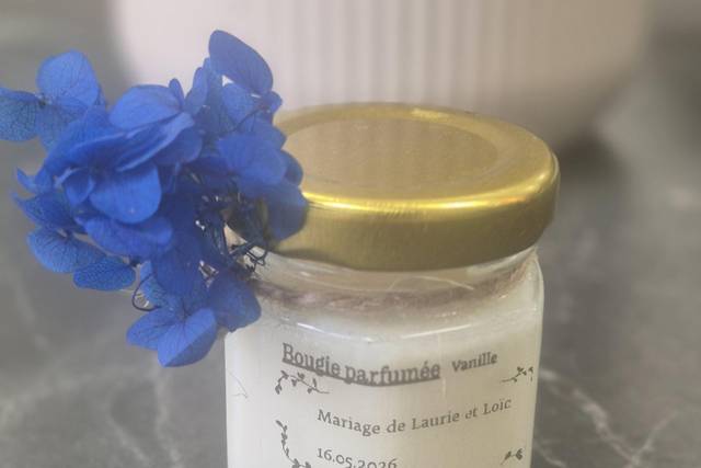 Bougie cadeaux invités