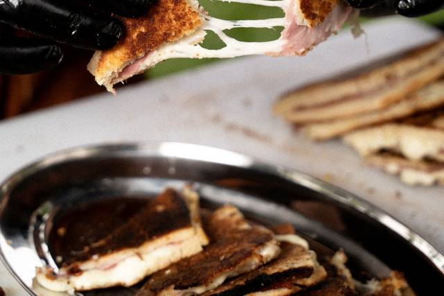 Croque monsieur truffé au bras