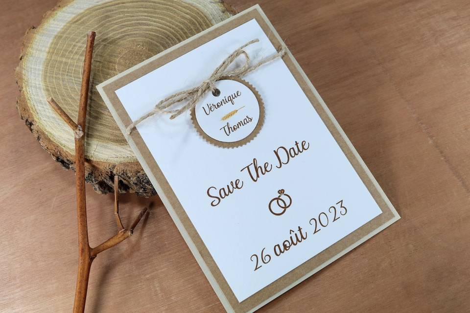 Save the date champêtre