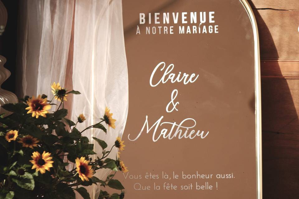 Panneau de bienvenue