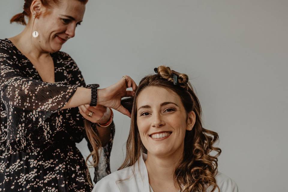 Préparatifs de la mariée