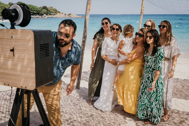 Photobooth clients qui s'amuse