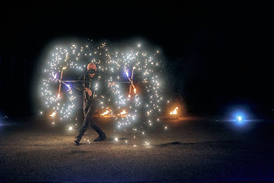 Spectacle jongleurs de feu