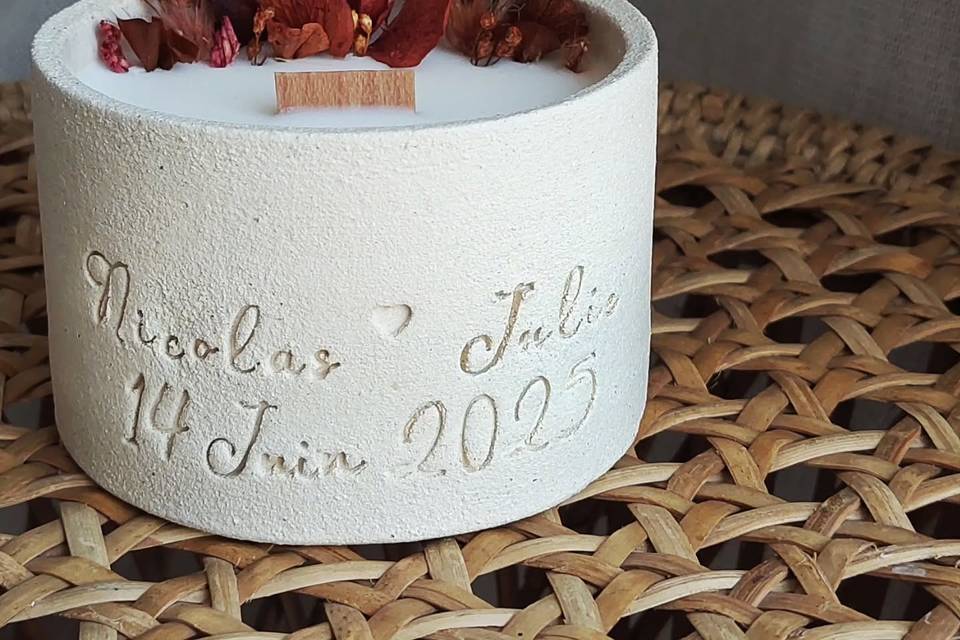 Bougie invités parfumée