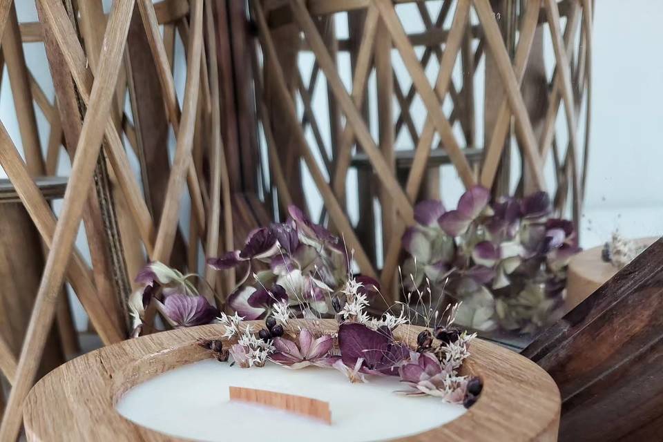 Bougie invités parfumée