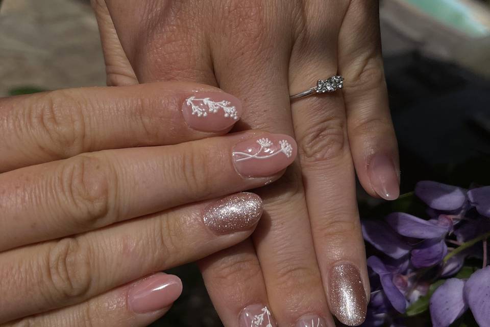 Prestation ongles mariée