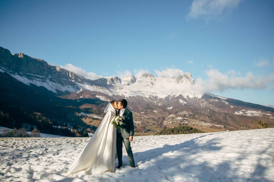 Mariage d'hiver à Saint Andéol