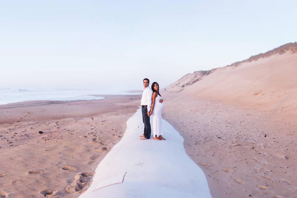 Couple / grossesse plage