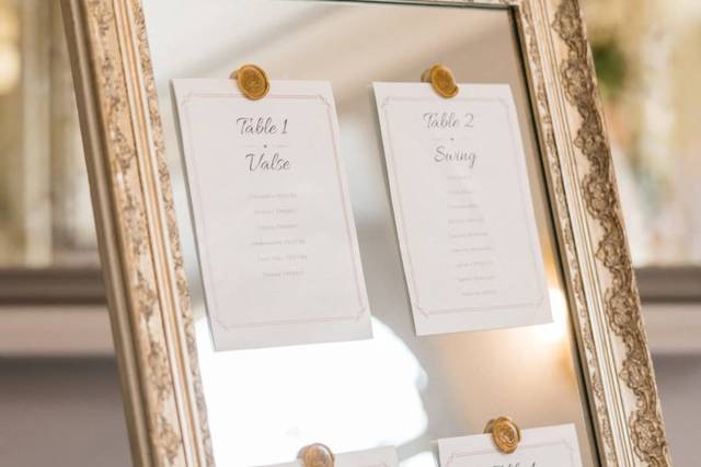 Plan de table vintage