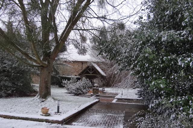 Parc sous la neige