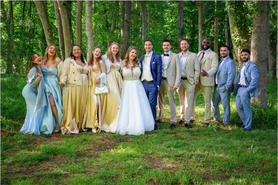 Photo de groupe naturelle