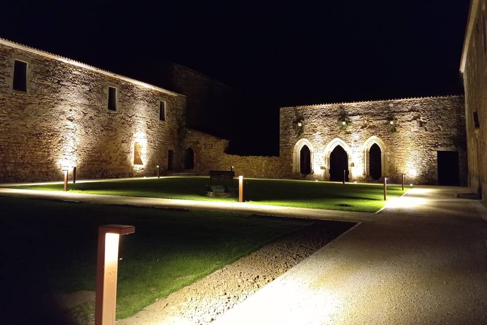 Cloître éclairé