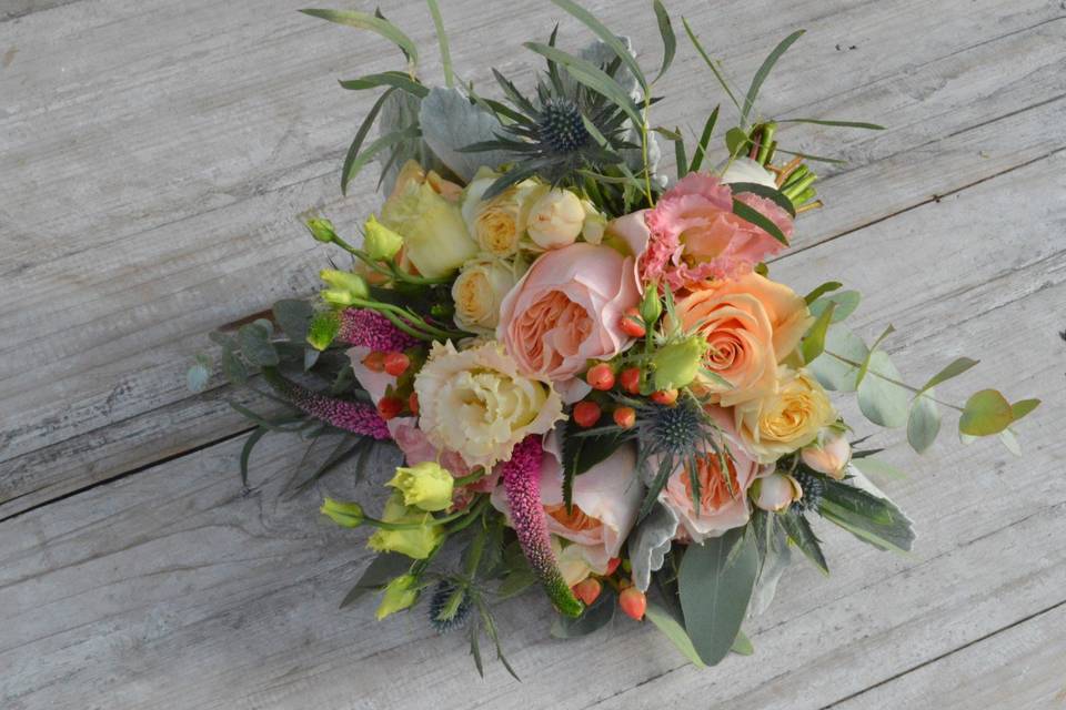 Bouquet avec eucalyptus