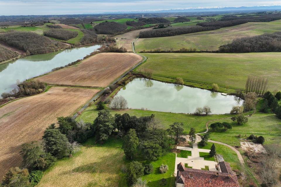 Domaine vu du haut