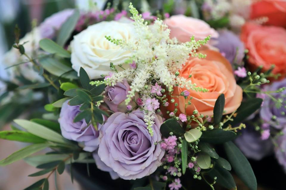 Les fleurs de la mariée