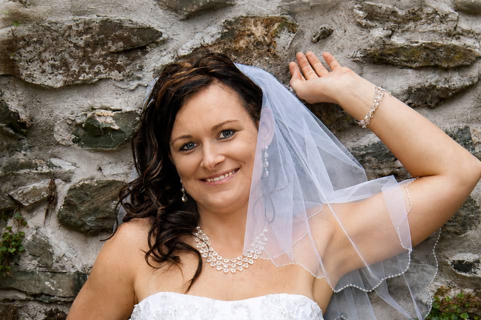Détails de la robe de mariée