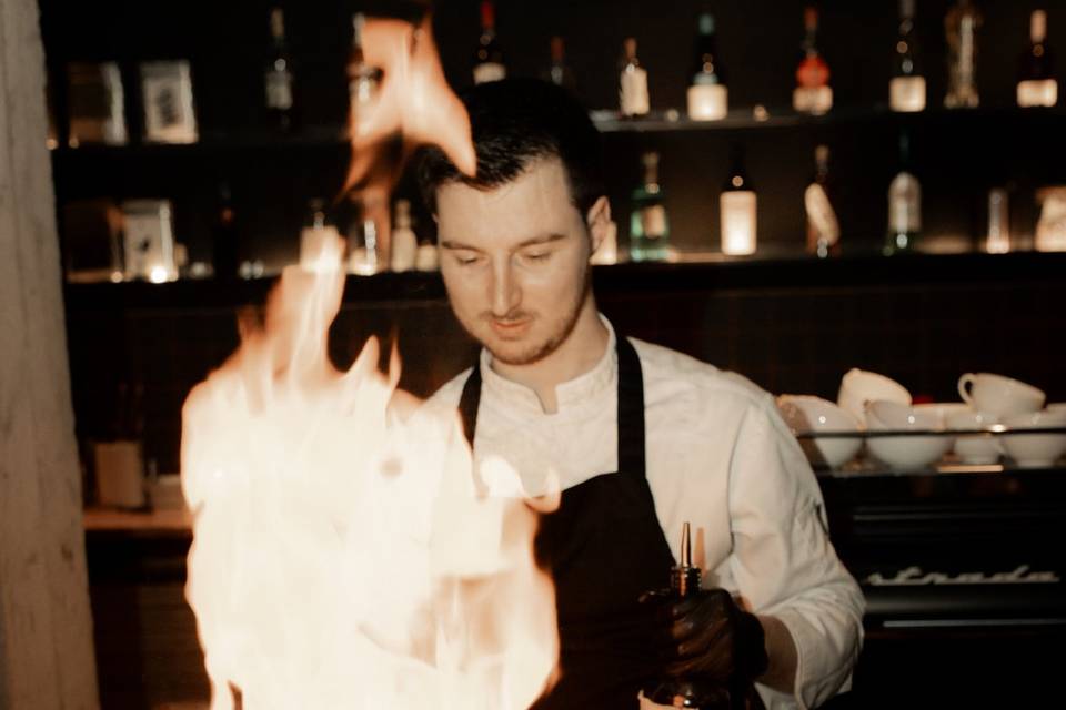 Gambas flambées