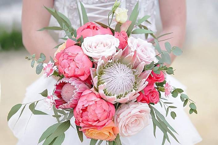 Bouquet corail