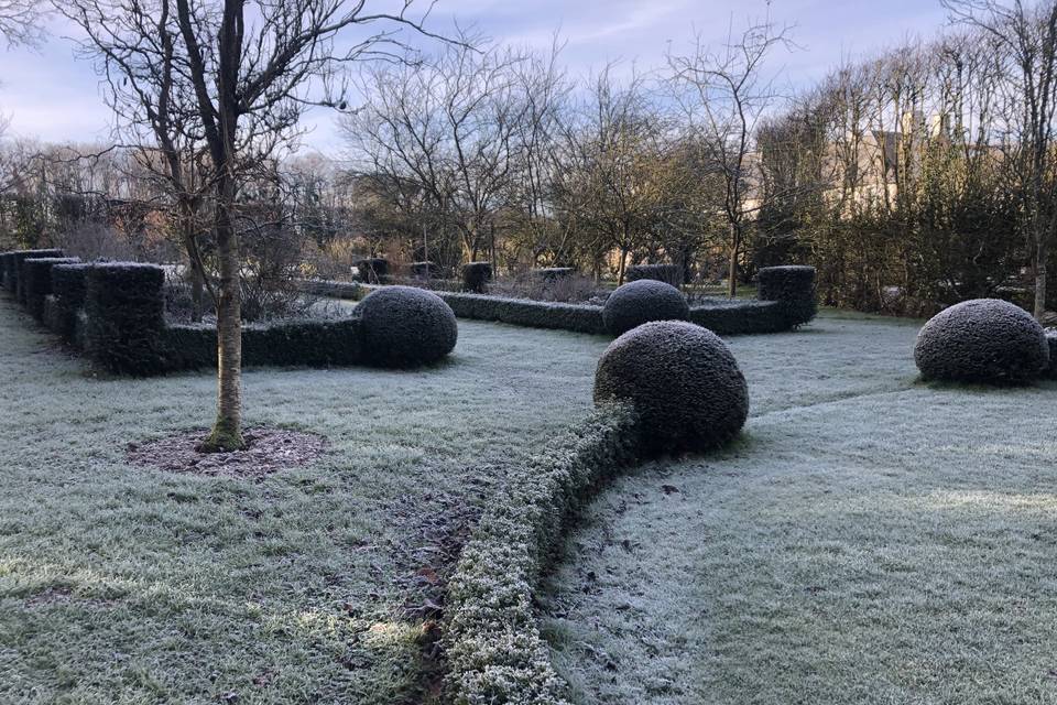 Jardin du bois en hiver