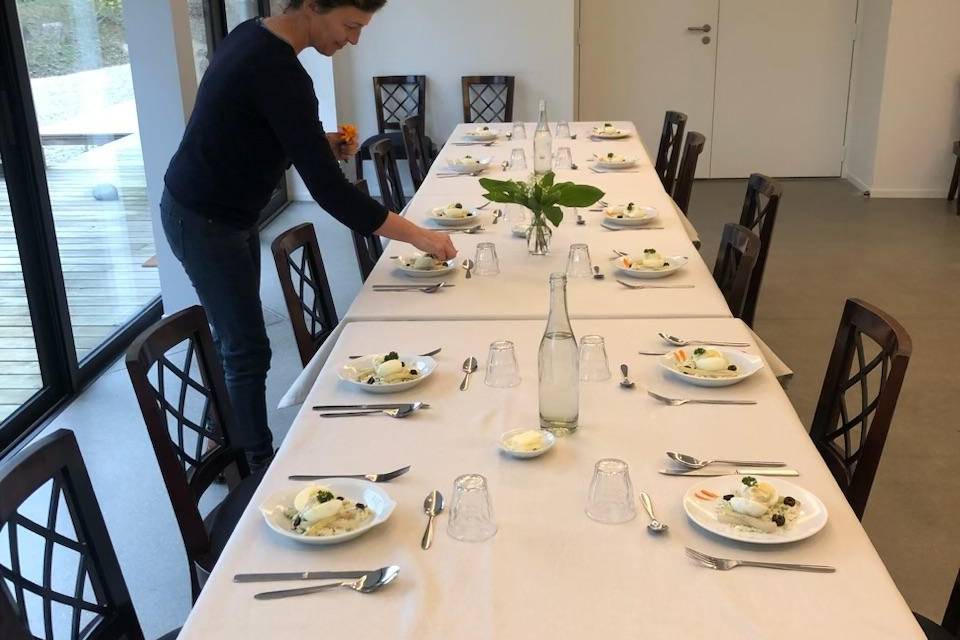 Salle à manger en cours