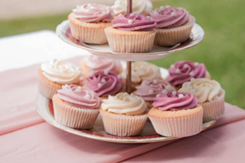 Macarons et cupcakes