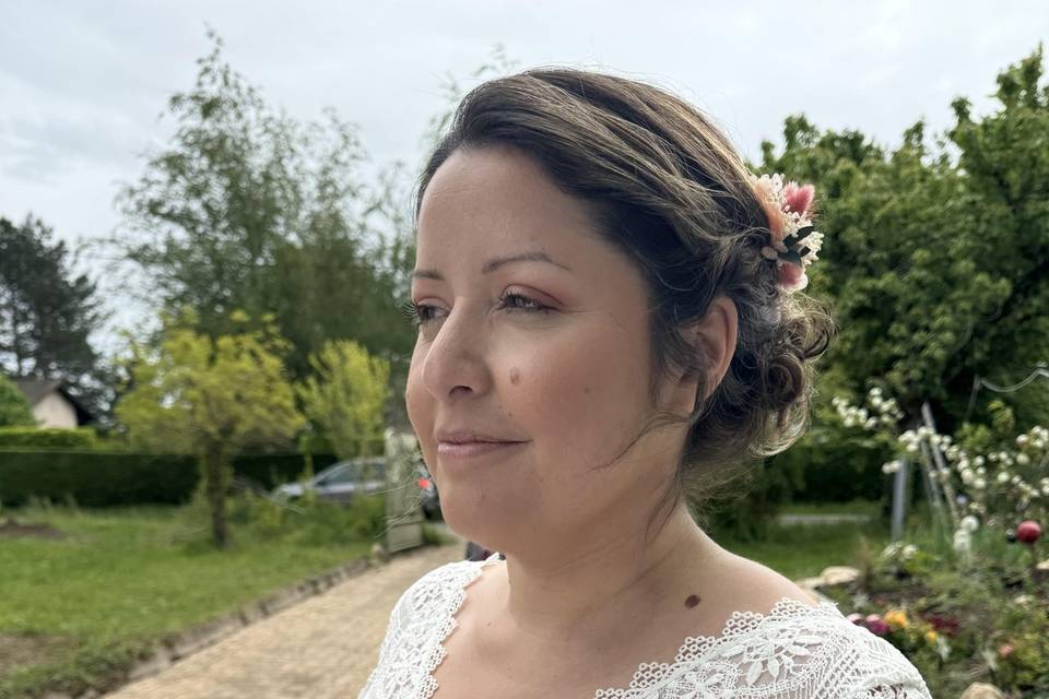 Maquillage et coiffure mariée