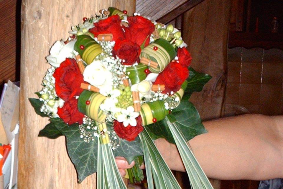 Bouquet mariée roses callas