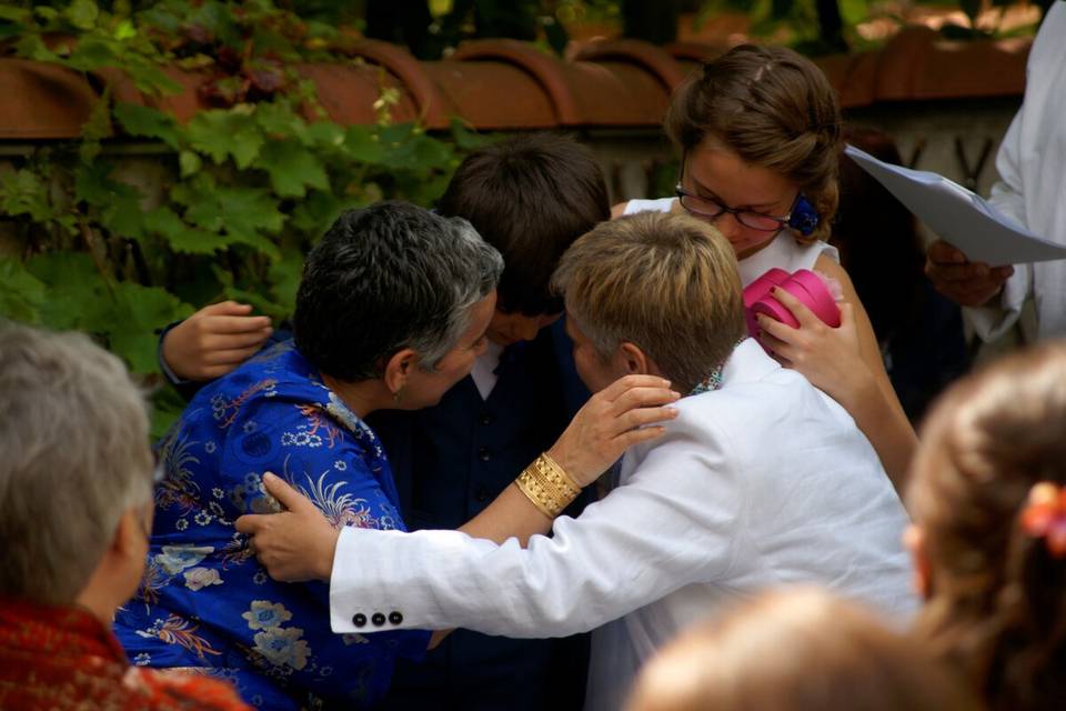 La sortie de la mairie