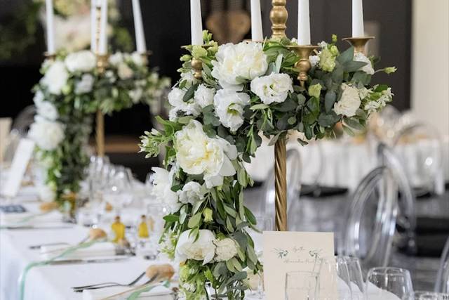 Chandelier fleuri
