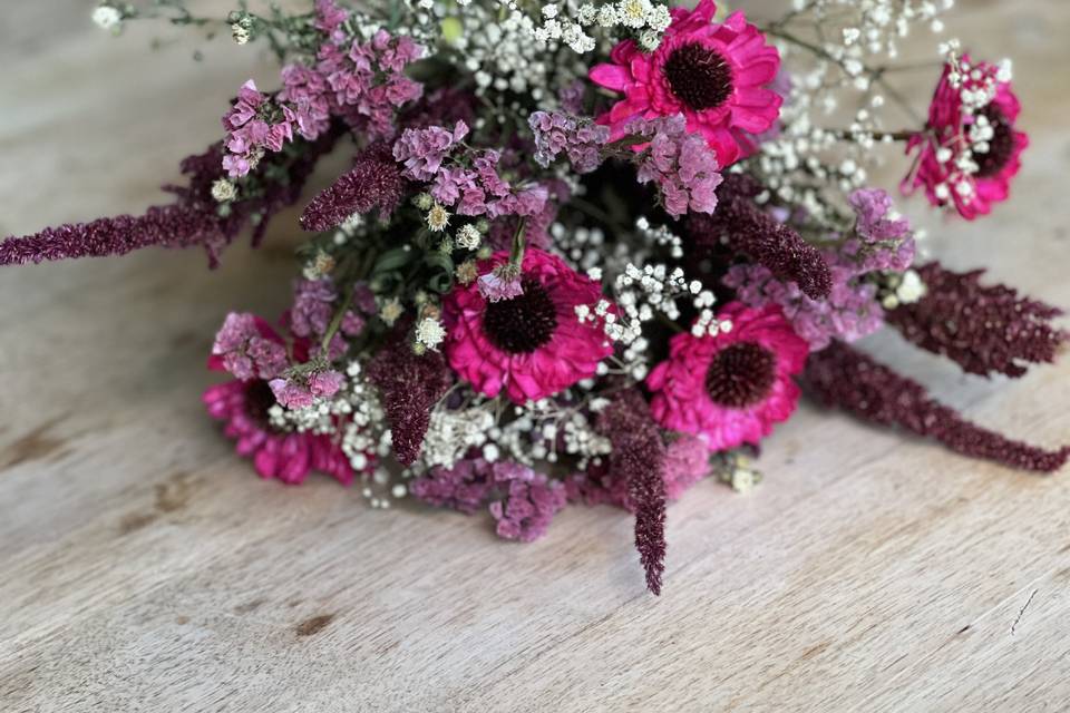 Bouquet en fleurs séchées